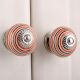Orange Black Striped Knobs